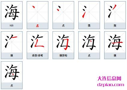 海组词,理解海字组词,分析海怎么组词