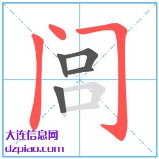 闾组词,剖析闾的笔顺动画,介绍闾怎么组词