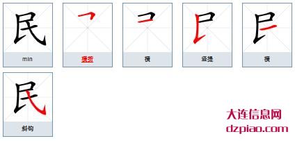 民组词,民怎么组词,民的笔画顺序